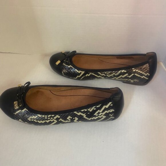 Vionic Leather snakeskin Ballet Flats Women's Spark Minna Boa Shoes, size 8M - Picture 4 of 6